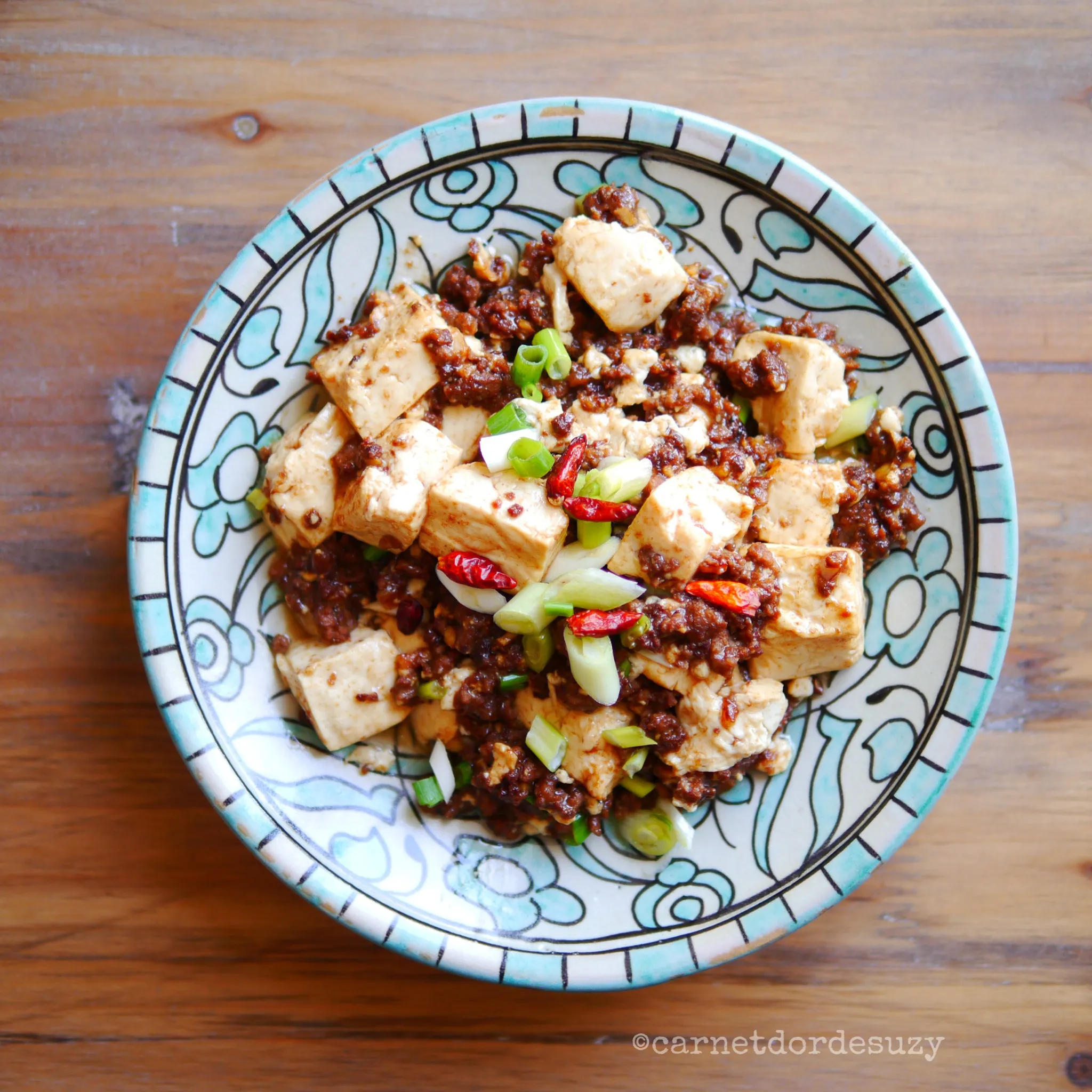Mapo tofu simplifié 麻婆豆腐