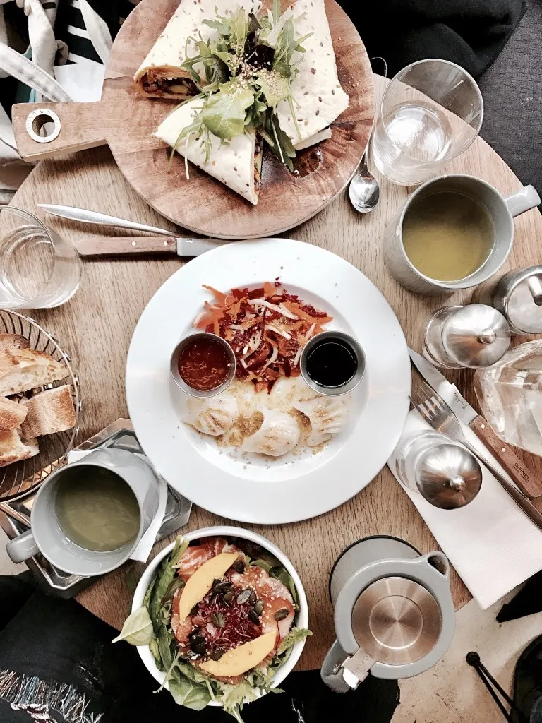 Parisian brunch spread