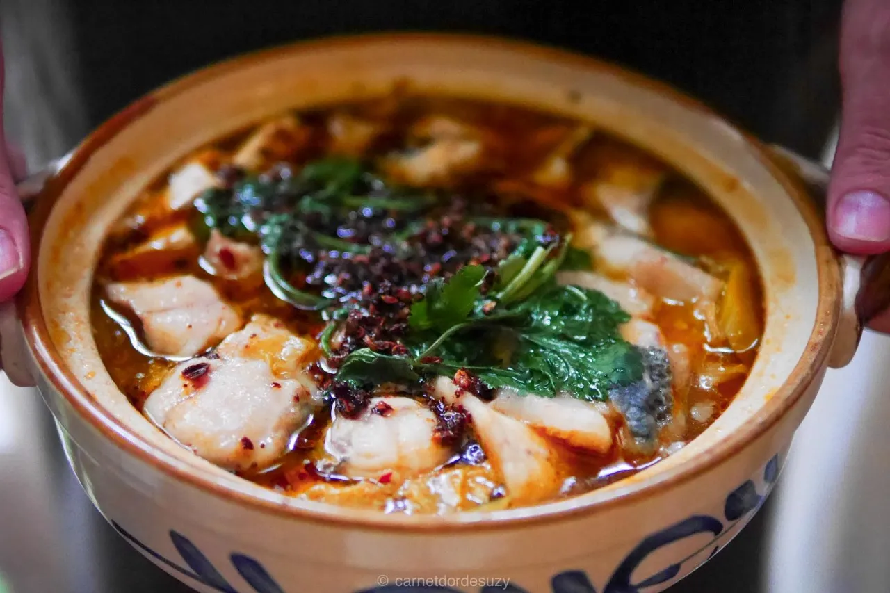 Poisson cuit au bouillon pimenté 水煮鱼