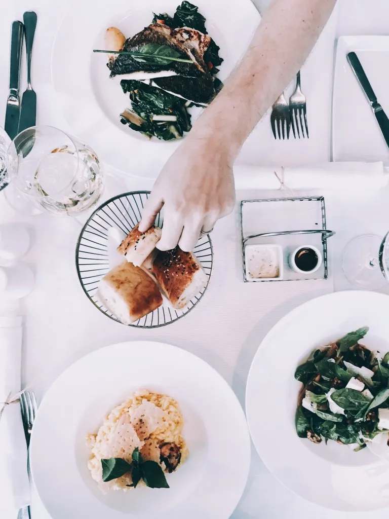 Vue de la terrasse du restaurant